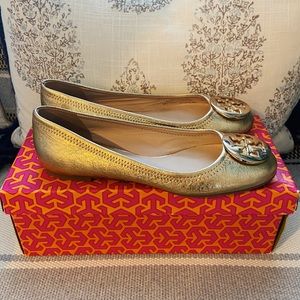 Tory Burch | Reva Metallic Ballerina Flat